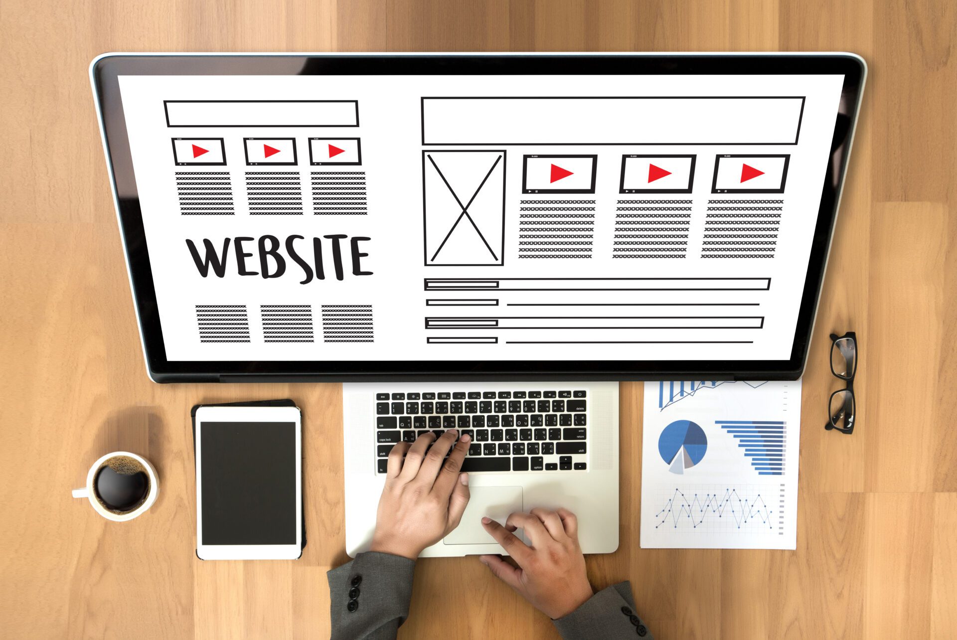 Website designer working layout sketch drawing Software Media WW Website designer working layout sketch drawing Software Media WW